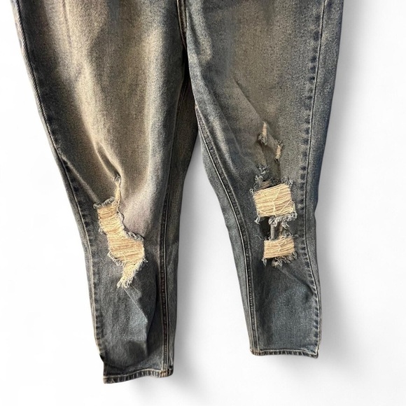 Cello Blue Ankle Jeans with Distressed Details - Picture 2 of 5